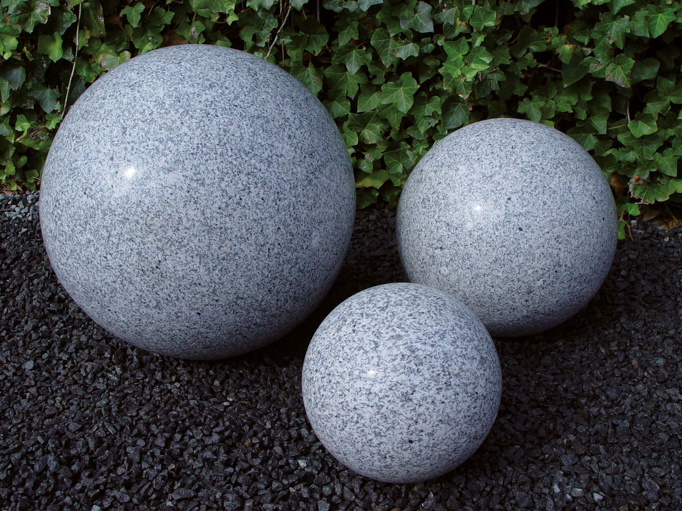 ∅50mm Dekokugel Granitkugel Kugel Naturstein Granit poliert 